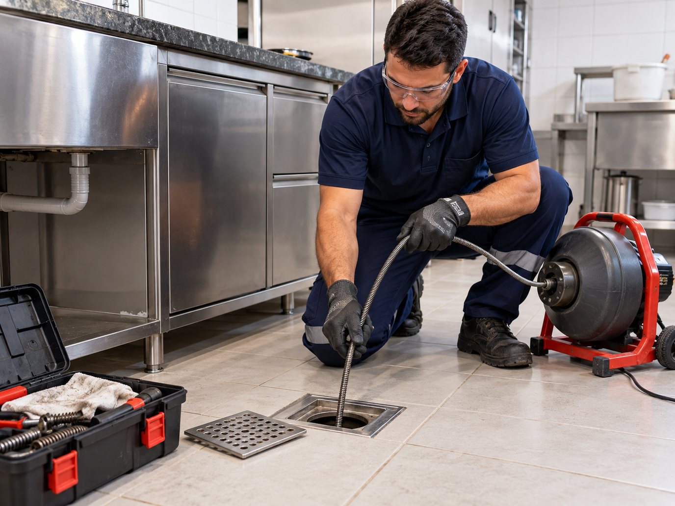 Desobstrução na Cozinha em Maringá‑PR