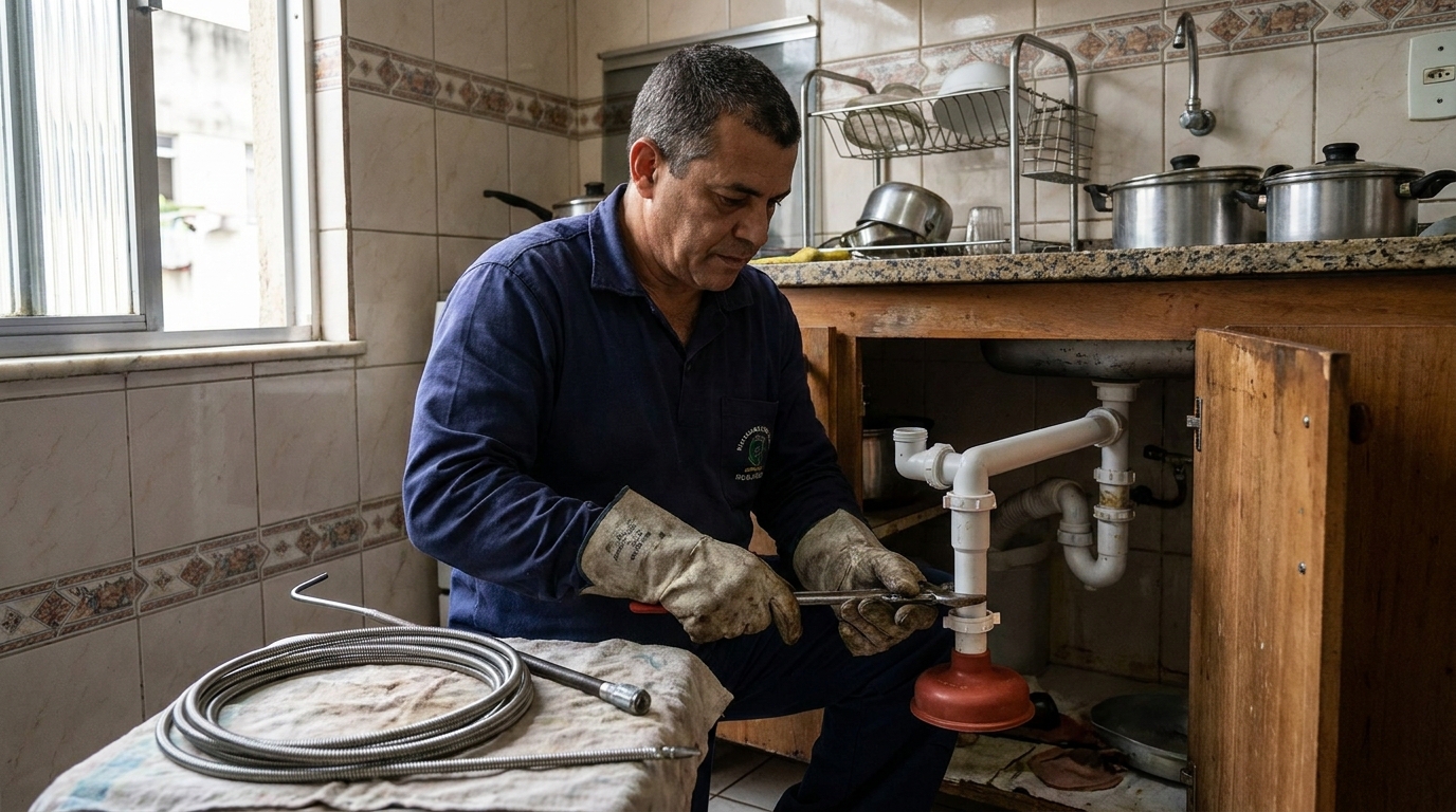 Desobstrução de Sifão em Maringá‑PR
