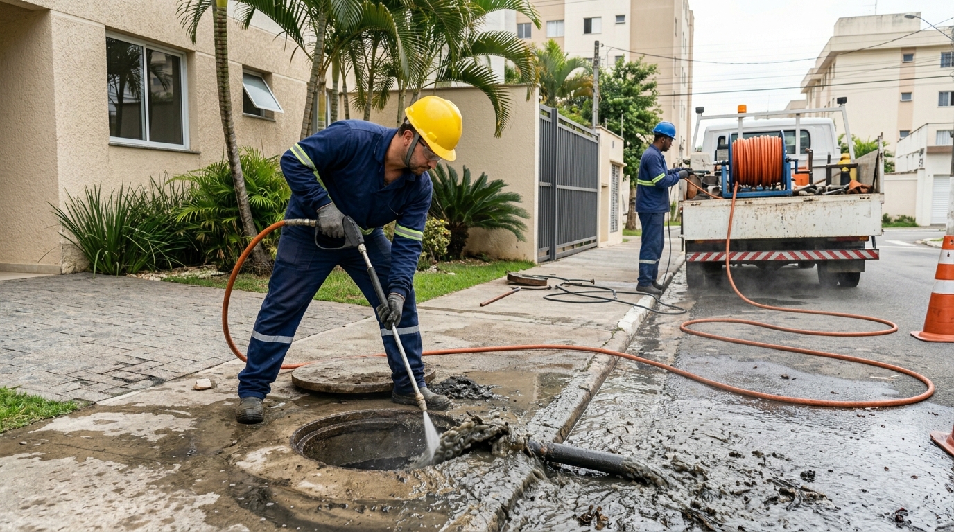 Hidrojateamento Industrial em Mandacaru Industrial, Maringá‑PR